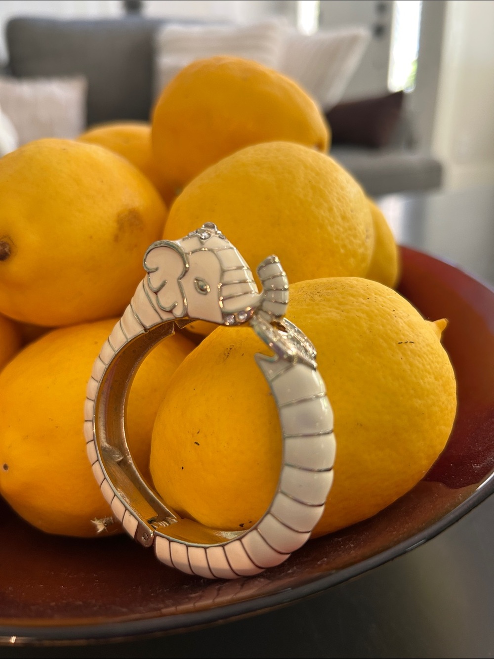 Banana republic Elegant White Elephant Bangle Bracelet for glam Lovers